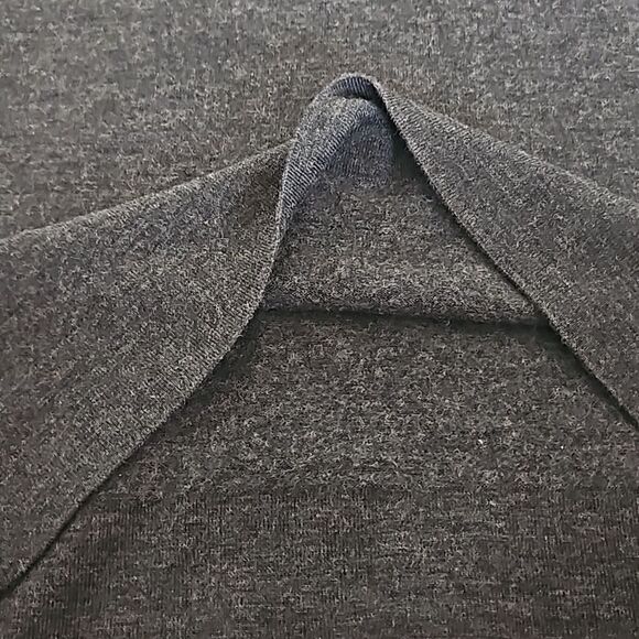 Jacob Fitted Long Sleeves Wool Midi Dress Gray XS - Picture 10 of 16